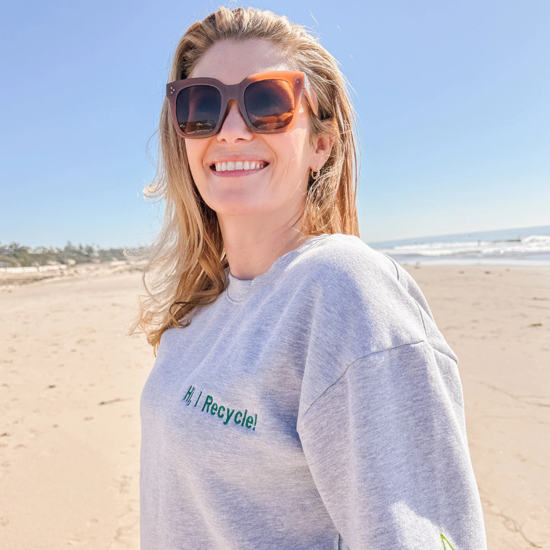 Retold "Hi, I Recycle!" Crew Neck