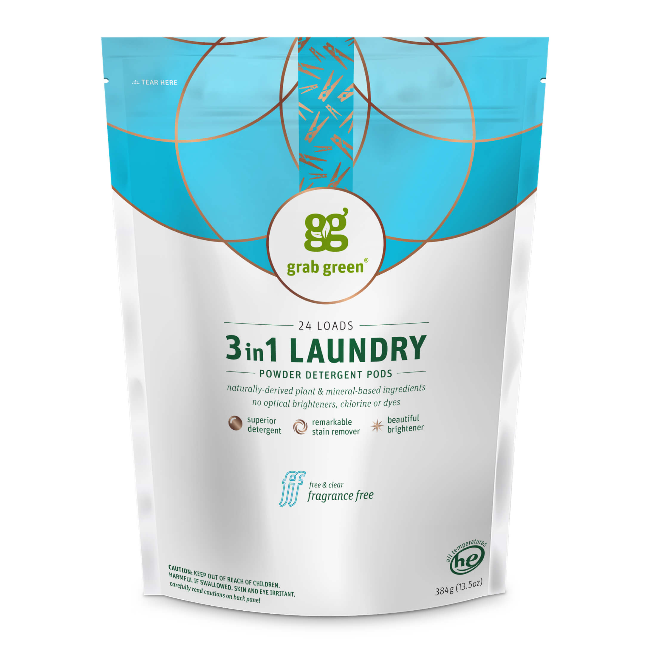 Grab Green Home: 3 in 1 Laundry Detergent Pods