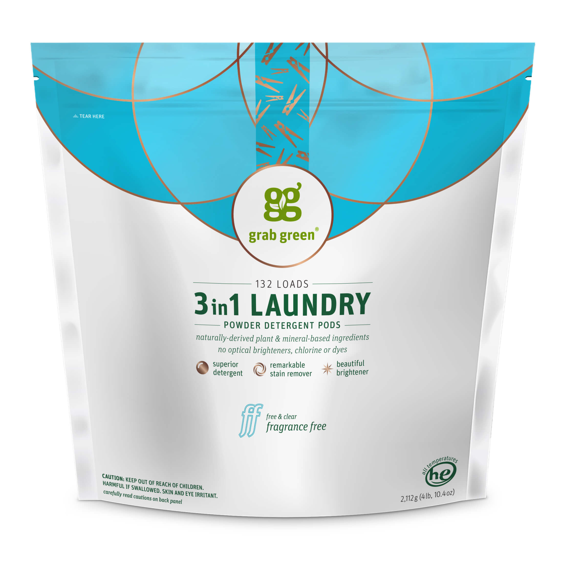 Grab Green Home: 3 in 1 Laundry Detergent Pods