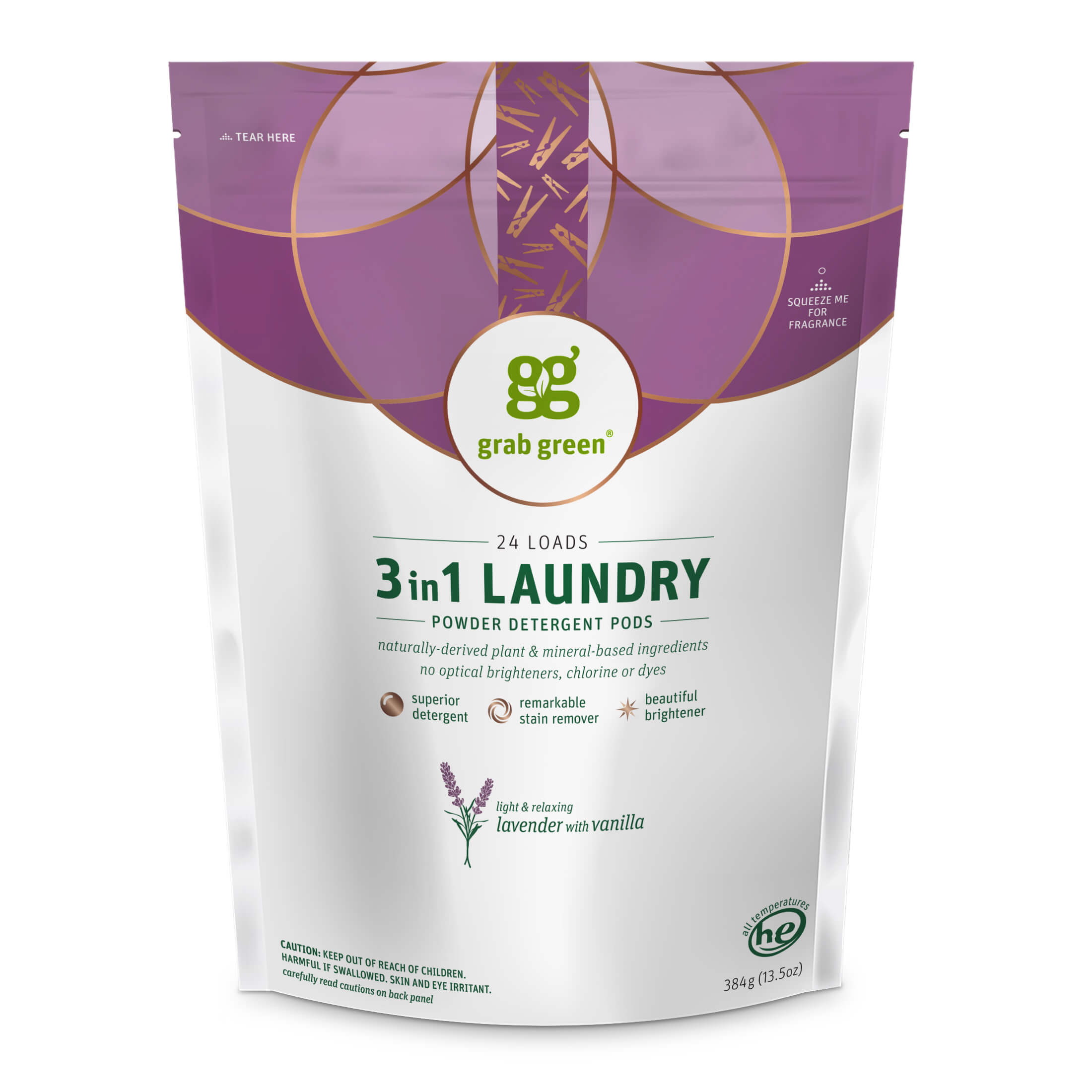 Grab Green Home: 3 in 1 Laundry Detergent Pods