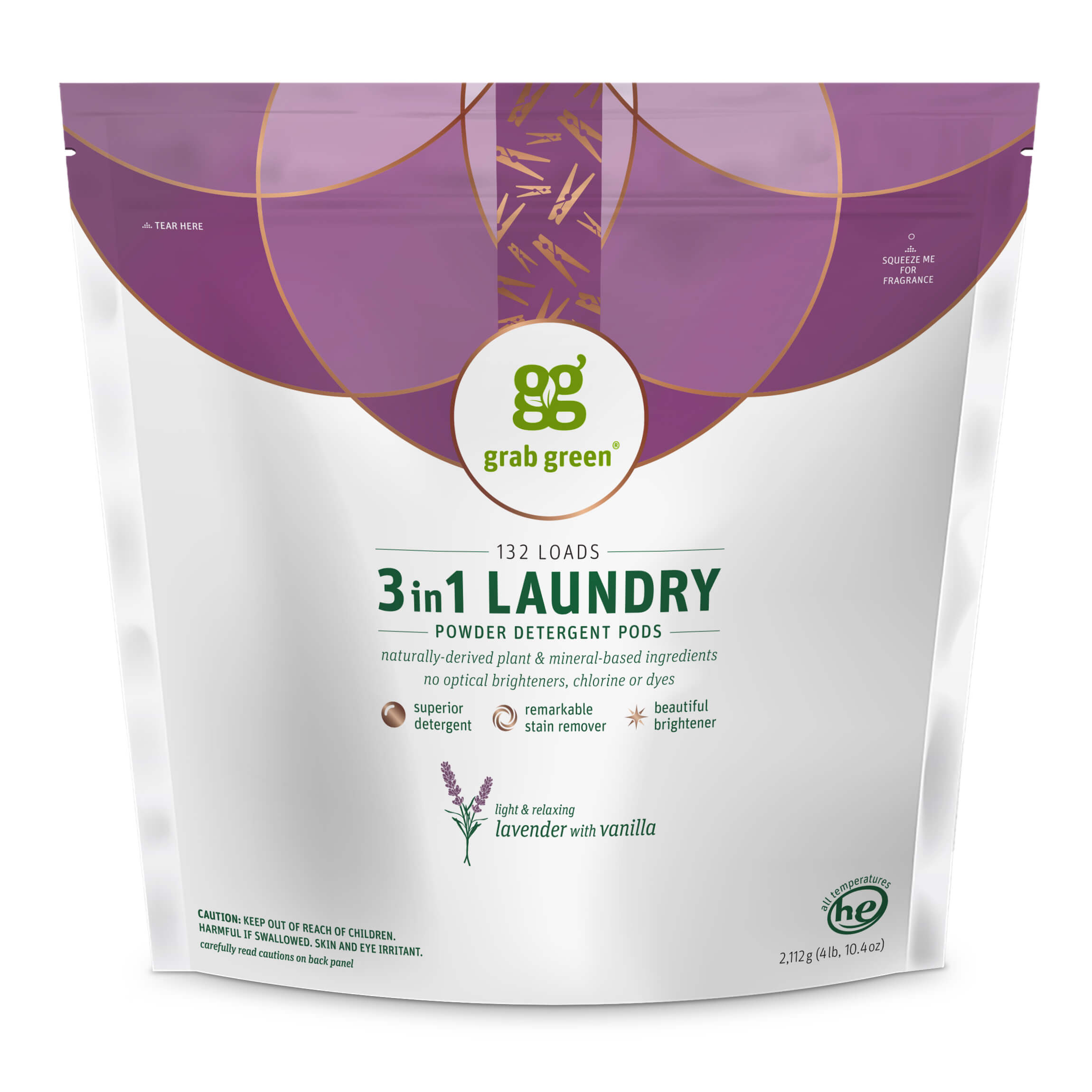 Grab Green Home: 3 in 1 Laundry Detergent Pods