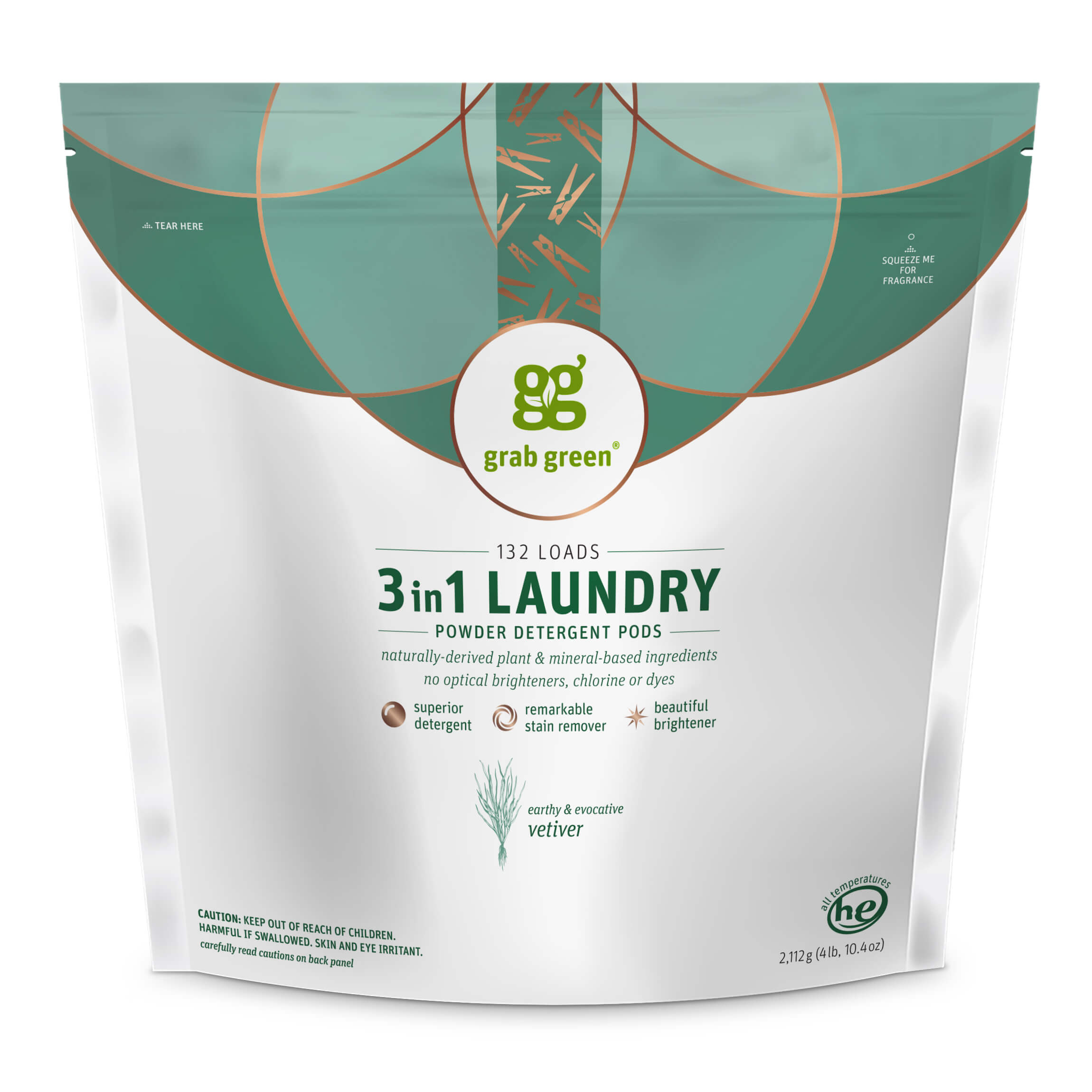 Grab Green Home: 3 in 1 Laundry Detergent Pods