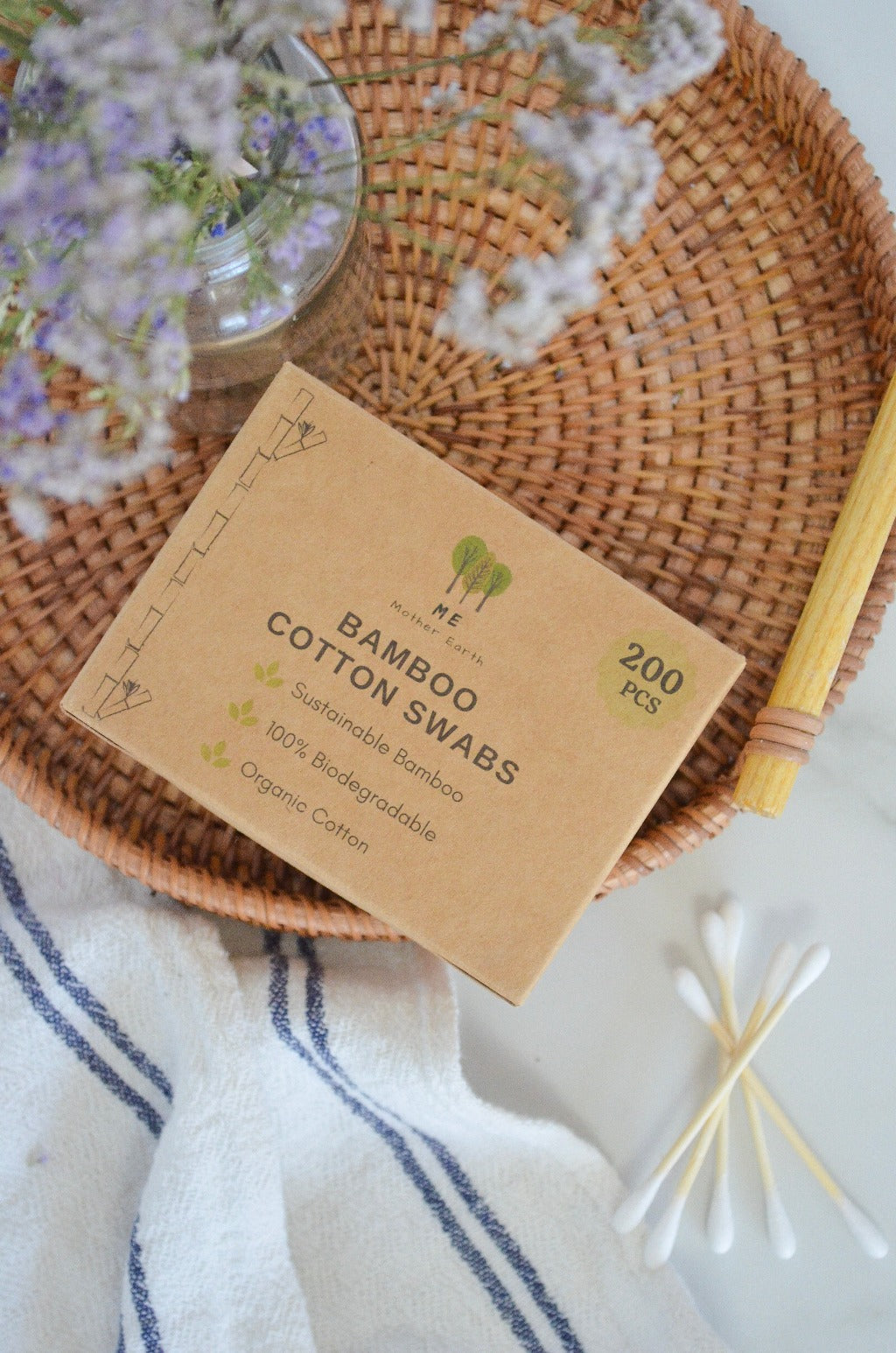 Me Mother Earth: Bamboo Cotton Swabs