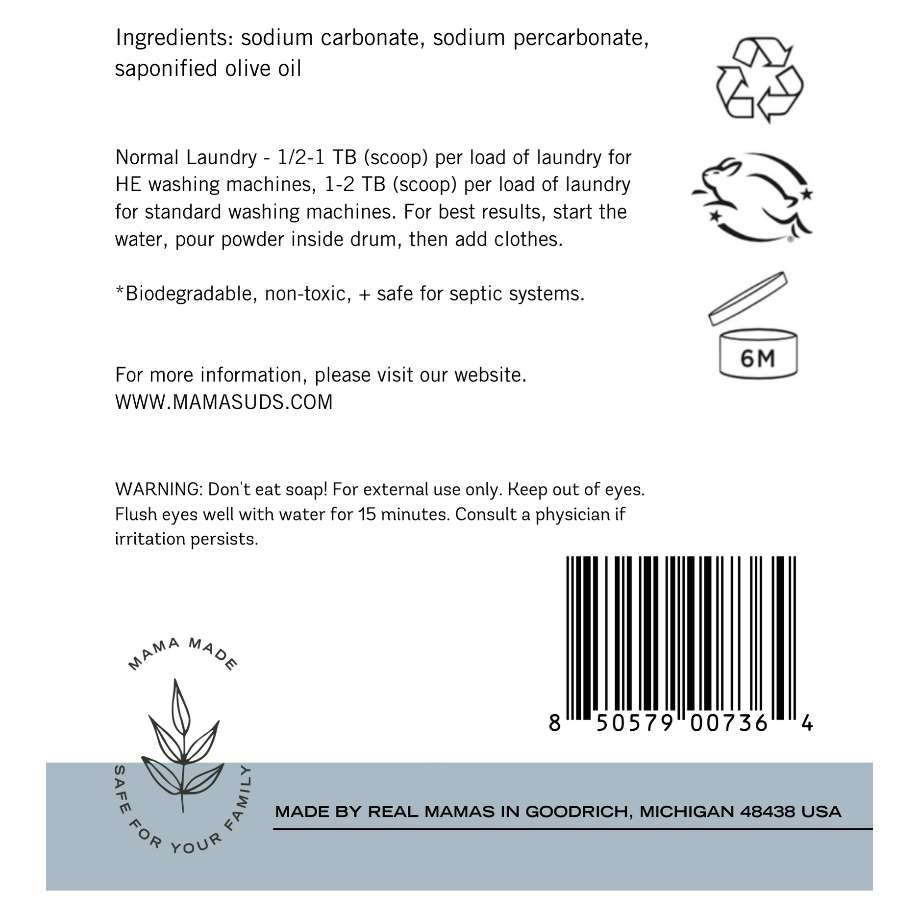 MamaSuds: Laundry Soap Powder