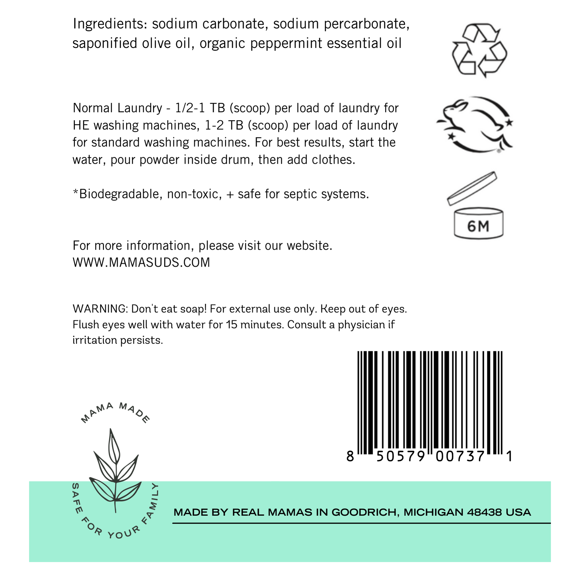 MamaSuds: Laundry Soap Powder