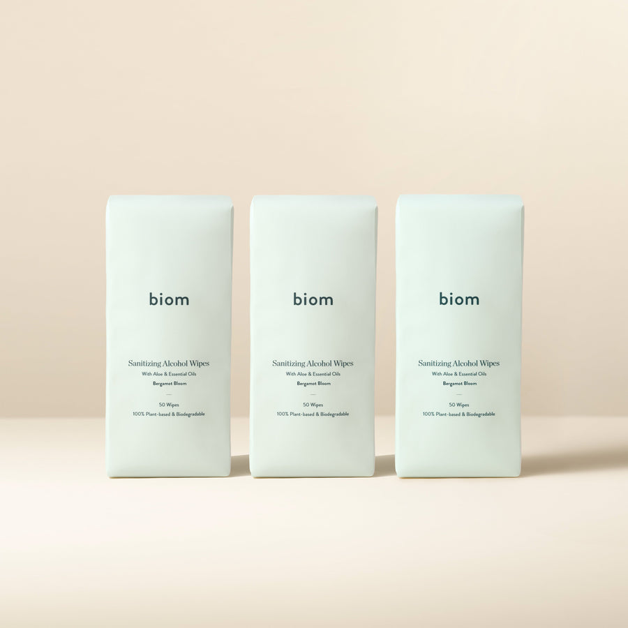 Biom: Hand Sanitizing Wipes (3 Pack)