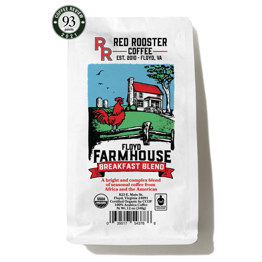 Red Rooster Coffee: Organic Floyd Farmhouse Breakfast Blend